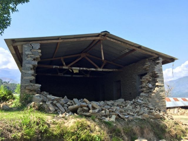 One of the Damaged Classrooms