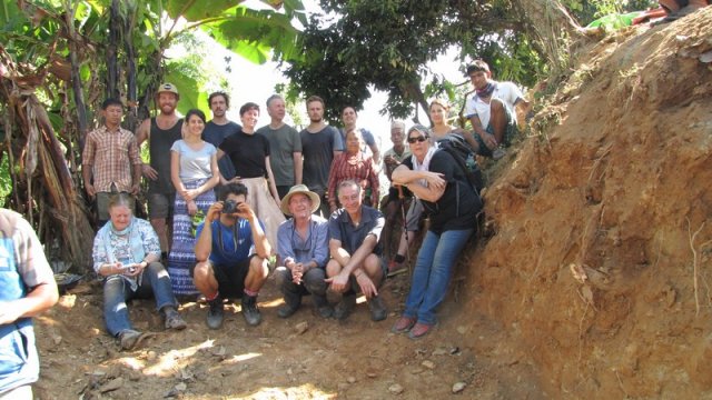 A group photo after the work