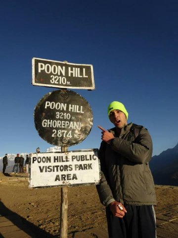 At the very poon hill