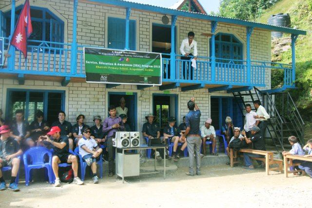 Welcoming Ceremony at School